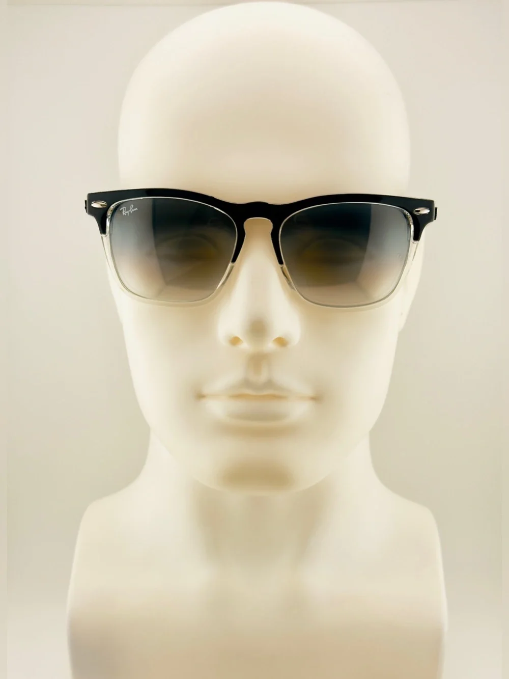 Ray-Ban Steve Sunglasses RB4487 Polished Black on transparent Frame Grey Lenses